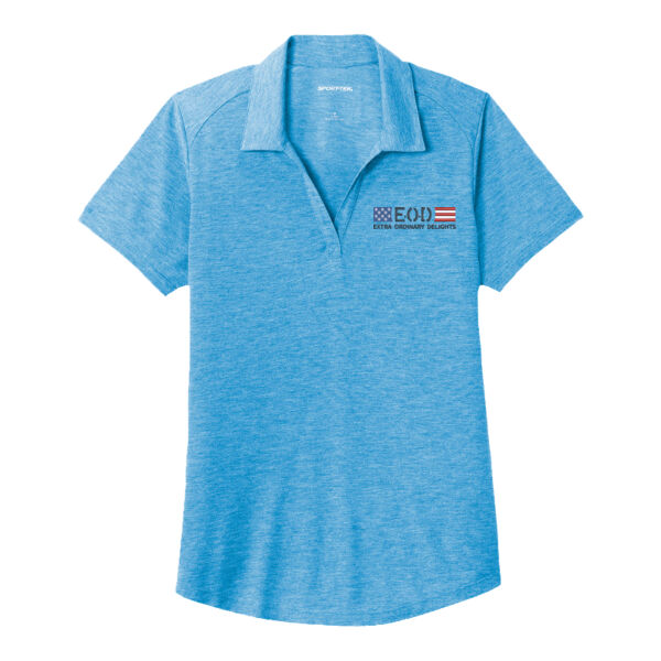 E.O.D. Fudge Ladies Tri-Blend Polo Thumbnail